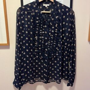 J.Crew, size 10, navy and beige